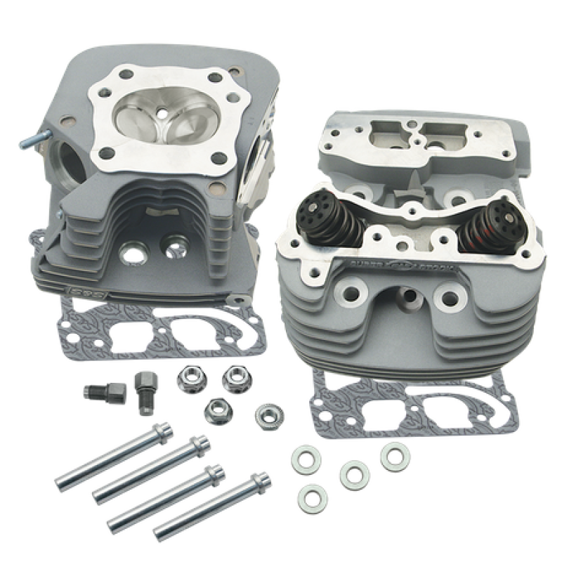 S&S Cycle 08-16 Touring Super Stock 79cc Cylinder Head Kit - Silver Heads S&S Cycle