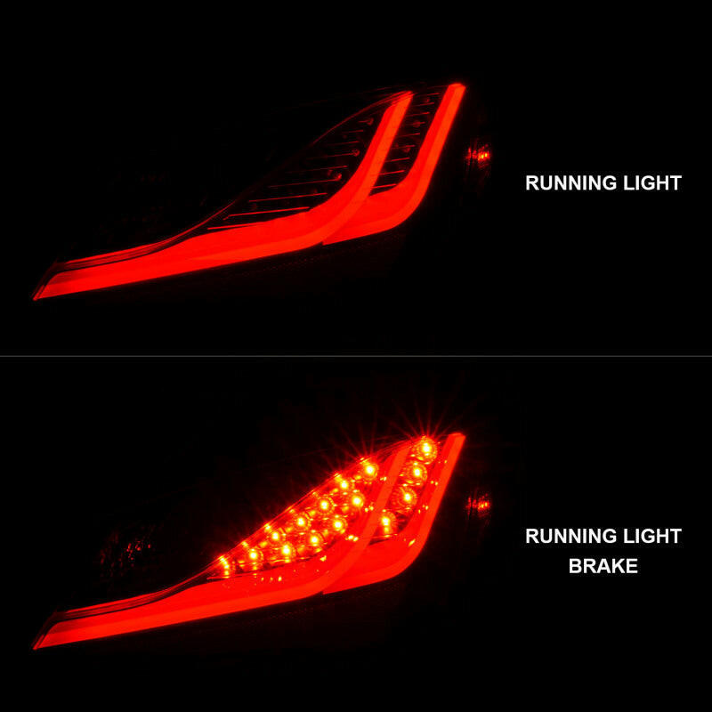ANZO 10-13 Hyundai Genesis 2DR LED Taillights Smoke Tail Lights ANZO