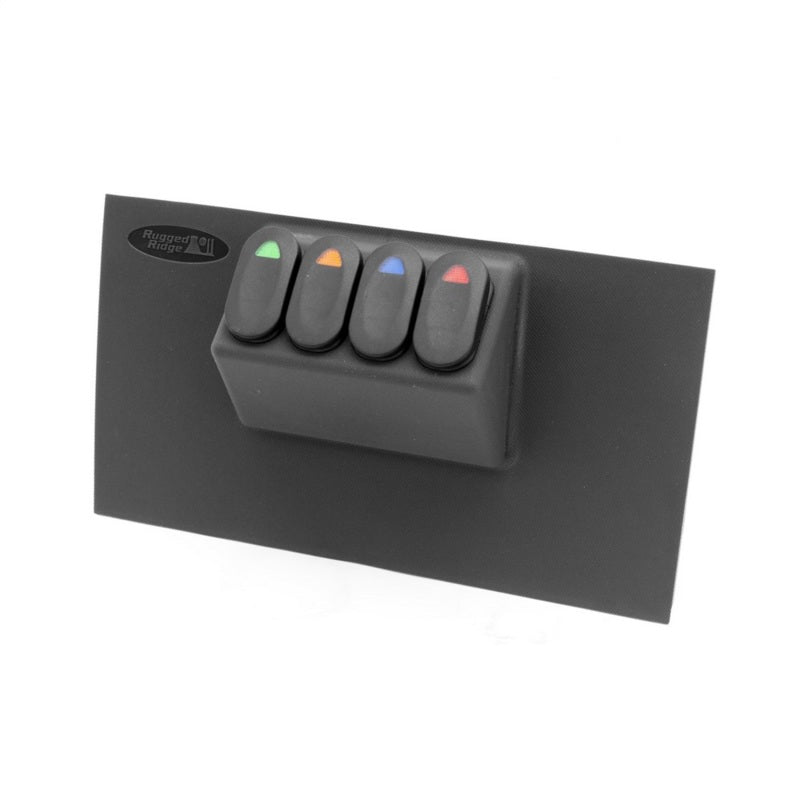 Rugged Ridge Lower Switch Panel Kit 07-10 Jeep Wrangler JK Dash & Interior Trim Rugged Ridge