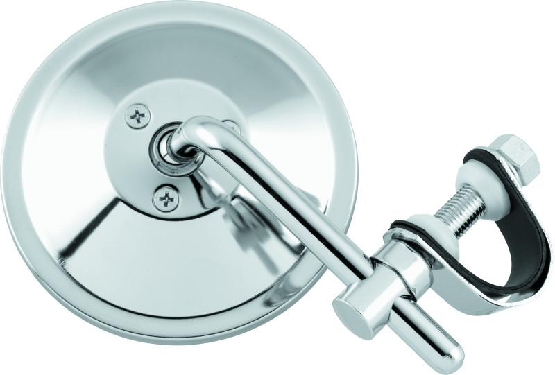 BikeMaster Universal Clamp On Mirror 4in Stem Side Mirrors BikeMaster