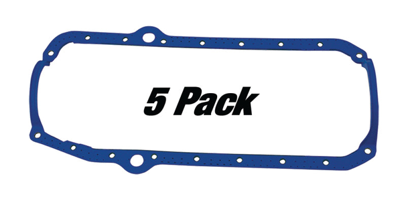 Moroso Pre-1985 Small Block Chevrolet Oil Pan Gasket - One Piece - Reinforced Steel (5 Pack) Gasket Kits Moroso