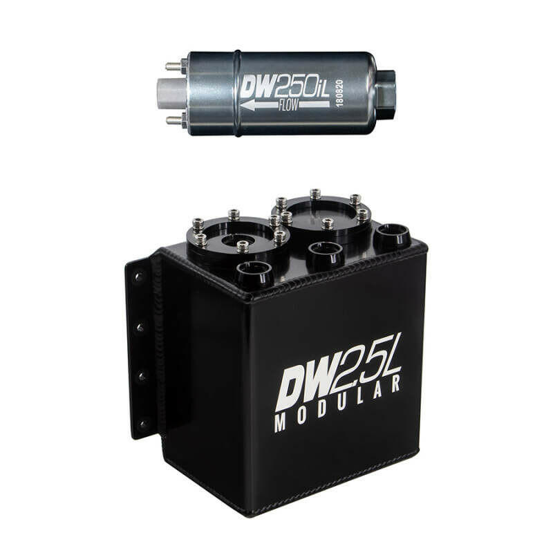 DeatschWerks 2.5L Modular Surge Tank (Incl. 1 DW250iL In-Line Fuel Pump) Surge Tanks DeatschWerks