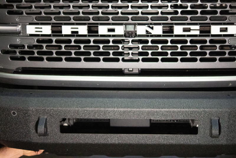 Fishbone Offroad 2021+ Ford Bronco Front Bumper - Black Bumpers - Steel Fishbone Offroad