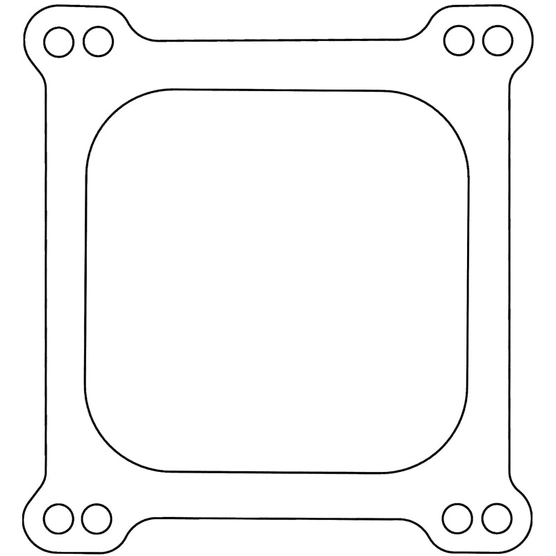 Cometic Holley 4 Barrel 4150 Style .047in Fiber Carburetor Gasket - 4.500in x4.500in - Open Plenum Gasket Kits Cometic Gasket
