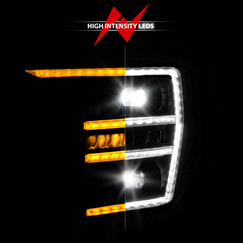 ANZO 21-23 Ford F150 LED Projector Headlight w/Switchback+Sequential - Black (Driver Side Only) Headlights ANZO