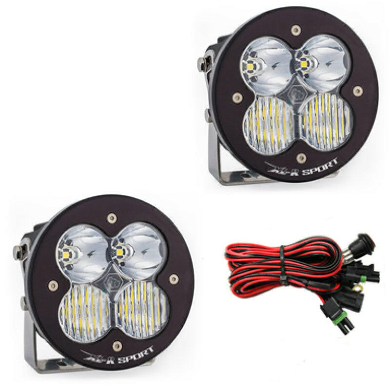 Baja Designs XL R Sport Series Driving Combo Pattern Pair LED Light Pods - Clear Light Bars & Cubes Baja Designs