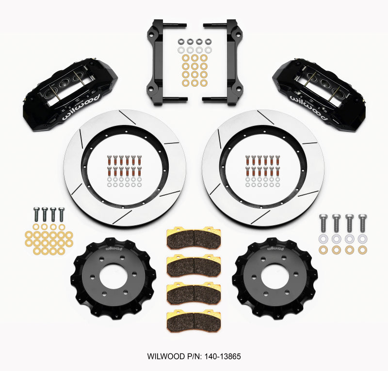 Wilwood TX6R Front Kit 15.50in Black 2010-Up Ford F150 (6 lug) Big Brake Kits Wilwood
