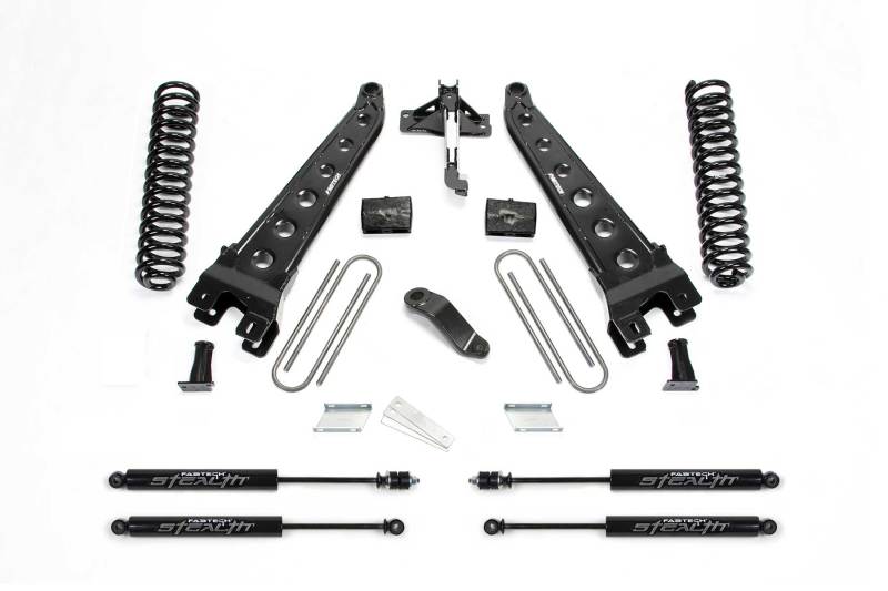 Fabtech 2018 Ford F450/F550 4WD Diesel 6in Rad Arm Sys w/Coils & Stealth Lift Kits Fabtech