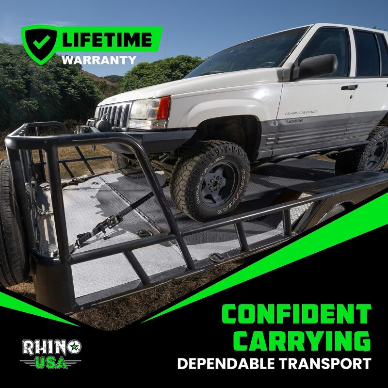 Rhino USA Heavy Duty Vehicle Tie Down Kit (Snap Hook) Cargo Tie-Downs Rhino USA