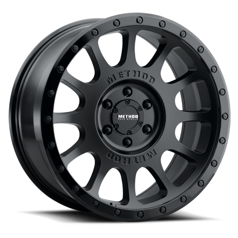 Method MR305 NV 18x9 18mm Offset 8x170 130.81mm CB Matte Black/Gloss Black Lip Wheel Wheels - Cast Method Wheels