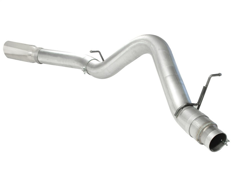 aFe Atlas Exhaust 5in DPF-Back Al Steel 11-13 GM Diesel Trucks V8-6.6L (td) LML (Pol Tip) DPF Back aFe