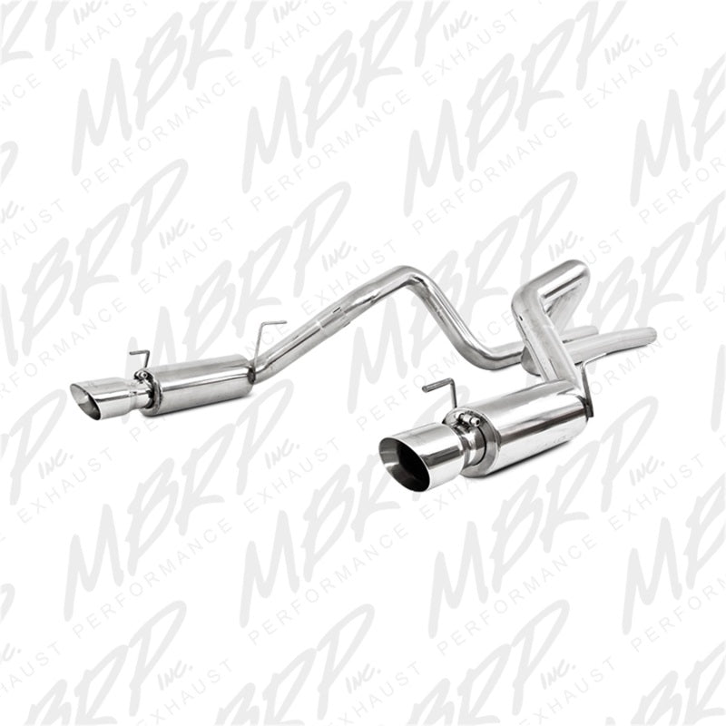 MBRP 05-09 Ford Shelby GT500 / GT Dual Split Rear Race Version, T409 4in Tips Exhaust System Catback MBRP