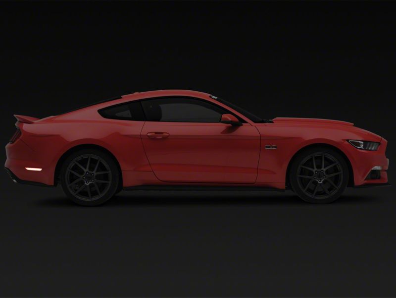 Raxiom 15-23 Ford Mustang Axial Series LED Side Marker Lights Rear- Clear Sidemarkers & Indicators Raxiom