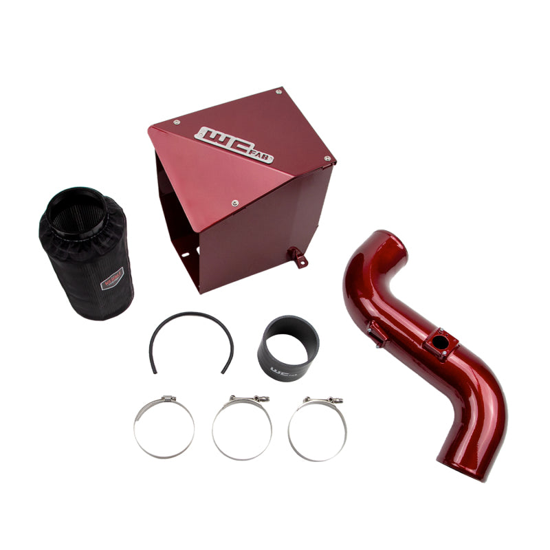 Wehrli 11-16 Chevrolet Duramax LML 4in Intake Kit - WCFab Red Cold Air Intakes Wehrli