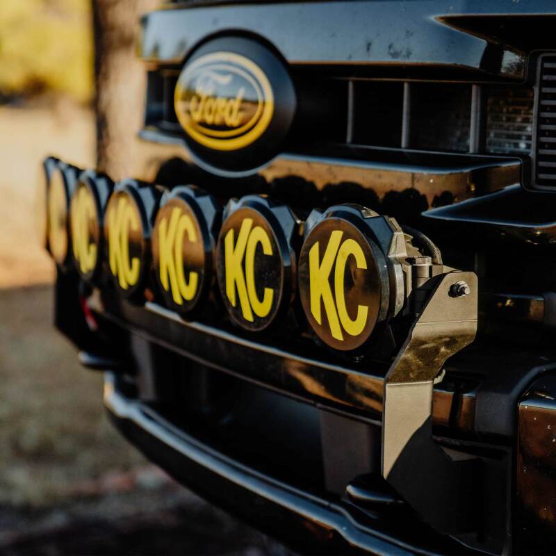 KC HiLiTES 2017+ Ford Super Duty Gravity LED Pro6 7-Light Bar Kit - Front Bumper Light Bars & Cubes KC HiLiTES