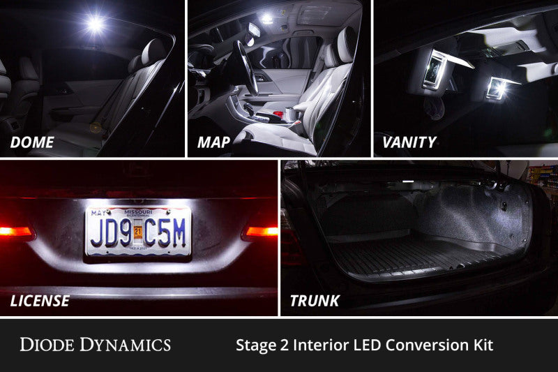 Diode Dynamics 12-17 Toyota Camry Interior LED Kit Cool White Stage 2 Dash & Interior Trim Diode Dynamics