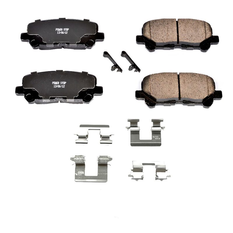 Power Stop 12-15 Honda Pilot Rear Z17 Evolution Ceramic Brake Pads w/Hardware Brake Pads - OE PowerStop