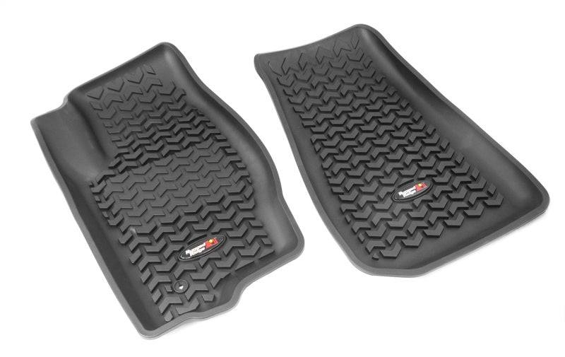Rugged Ridge Floor Liner Front Black 2007-2012 Dodge / Jeep Caliber / 07-17 Compass / Patriot MK Floor Mats - Rubber Rugged Ridge