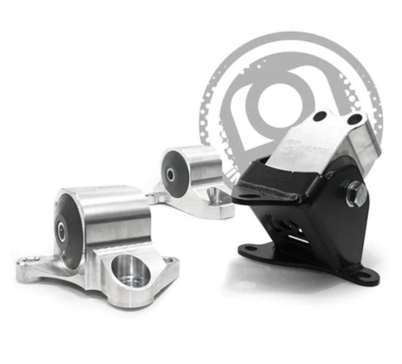 Innovative 96-00 Civic B/D Series Black Aluminum Mounts 75A Bushings (3 Bolt) Engine Mounts Innovative Mounts