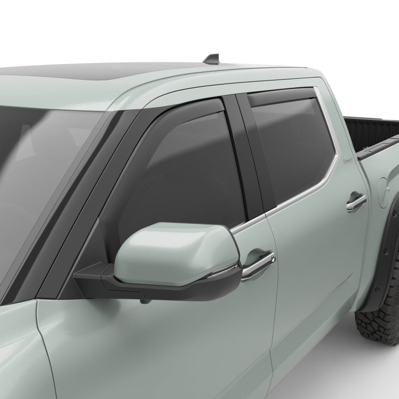 EGR 2022+ Toyota Tundra In-Channel Window Visors Front/Rear Set Matte Black Wind Deflectors EGR
