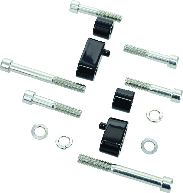 Kuryakyn Driver Floorboard Spacers 09-Up Touring Models Gloss Black Footpegs Kuryakyn