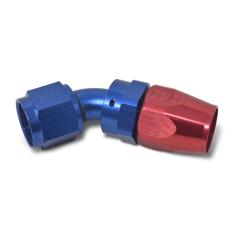 Russell Performance -10 AN Red/Blue 45 Degree Full Flow Hose End Fittings Russell