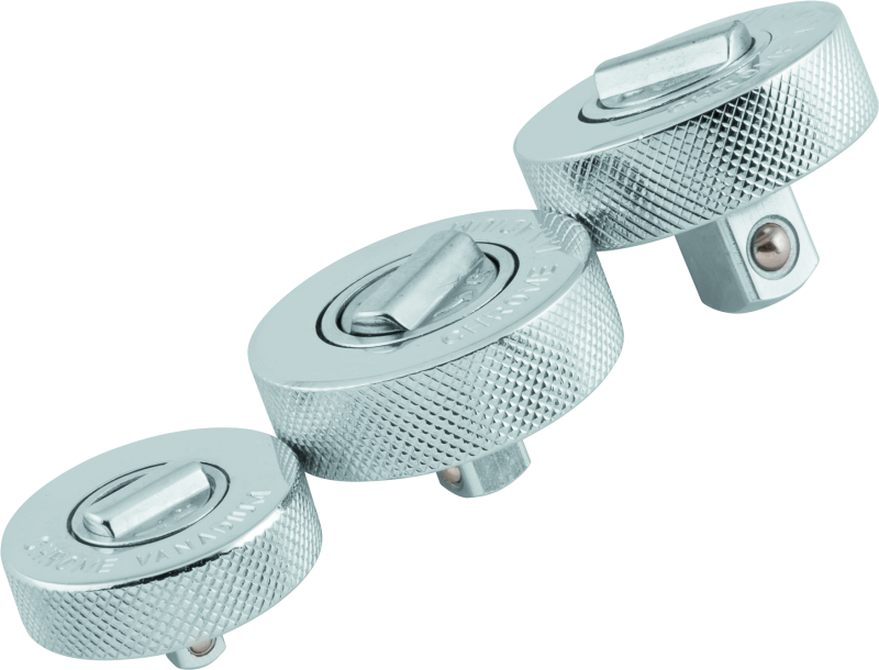 BikeMaster 3-pc Palm Rachet Set - 1/4in Drive / 3/8in Drive / 1/2in Drives Tools BikeMaster