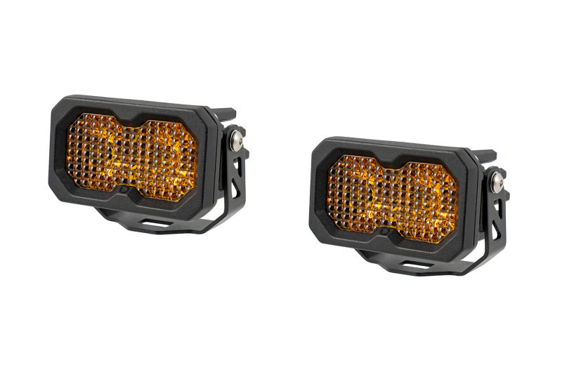 Diode Dynamics C2 2.0 Pro Yellow Flood Standard ABL (pair) Light Accessories and Wiring Diode Dynamics