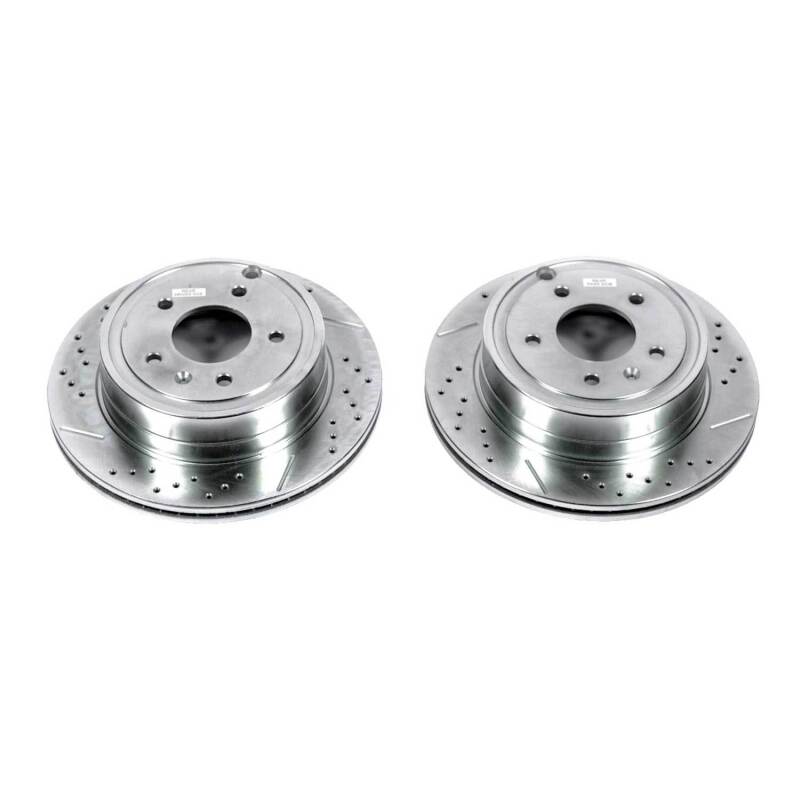 Power Stop 12-15 Chevrolet Captiva Sport Rear Evolution Drilled & Slotted Rotors - Pair Brake Rotors - Slot & Drilled PowerStop