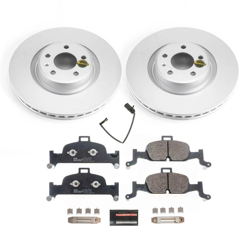 Power Stop 17-19 Audi A4 Front Euro-Stop Brake Kit Brake Kits - OE PowerStop