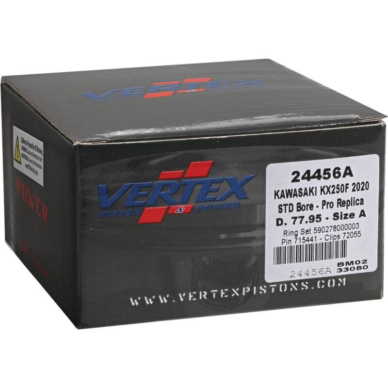 Vertex Piston 2020 Kawasaki KX 250 F 250cc Forged Replica Piston Kit Piston Sets - Powersports Vertex Pistons