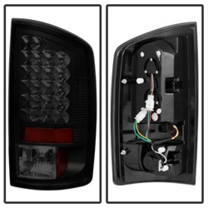Spyder Dodge Ram 02-06 1500/Ram 2500/3500 03-06 LED Tail Light Black Smoke ALT-YD-DRAM02-LED-BSM Tail Lights SPYDER