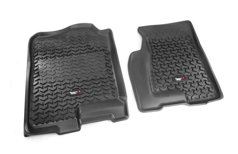 Rugged Ridge Floor Liner Front Black 1999-2006 Chevrolet Silverado / GMC Sierra 1500 Floor Mats - Rubber Rugged Ridge