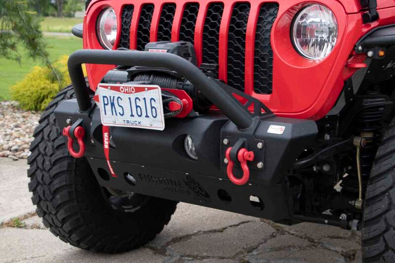 Fishbone Offroad 2018+ Jeep JL/Gladiator Wrangler JL/Gladiator Front Winch Bumper - Black Powdercoat Bumpers - Steel Fishbone Offroad