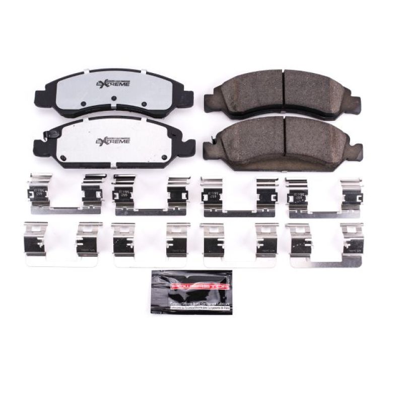 Power Stop 2008 Chevrolet Avalanche Front Z36 Truck & Tow Brake Pads w/Hardware Brake Pads - Performance PowerStop