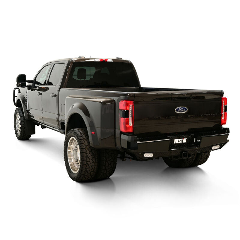 Westin 23-25 Ford F-250/350/450/550/600 HDX Bandit Rear Bumper - Black Bumpers - Steel Westin