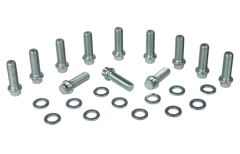 Moroso Chevrolet Small Block Intake Manifold Bolt Kit - 3/8in-16 x 1-1/8in - Set of 12 Bolts Moroso