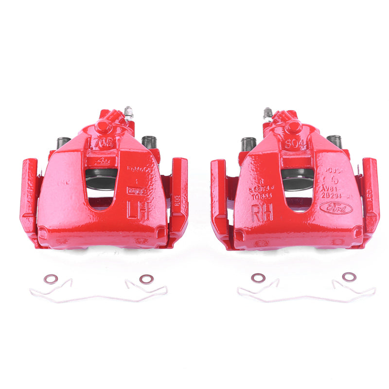 Power Stop 08-13 Mazda 3 Front Red Calipers w/Brackets - Pair Brake Calipers - Perf PowerStop