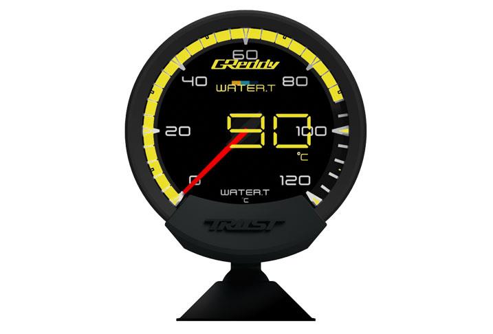 GReddy Sirius Unify Water Temperature Gauge Set (Sirius Meter w/Water Temp Sensor Set & Vision Disp) Gauges GReddy