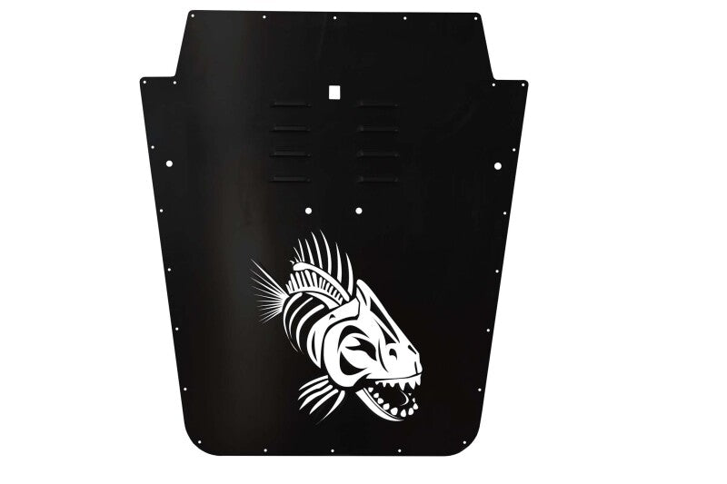 Fishbone Offroad 07-12 Jeep Wrangler JK Hood Louver - Black Hoods Fishbone Offroad