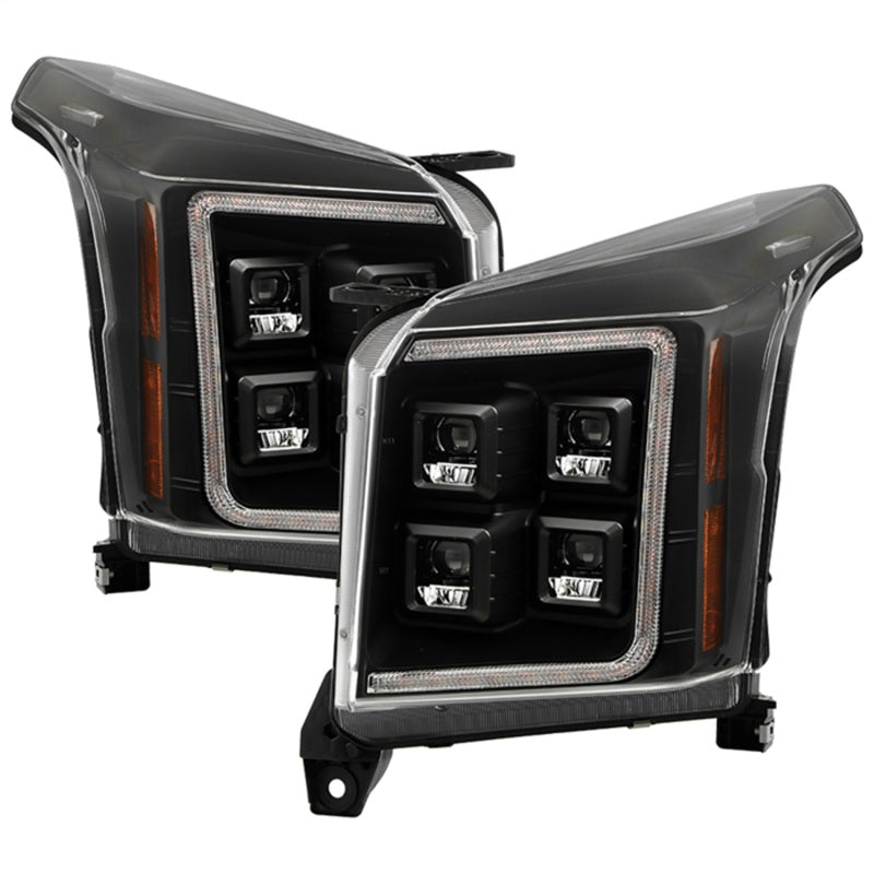 Spyder Apex 15-20 GMC Yukon High-Power LED Module Headlights - Black (PRO-YD-GY15HALAP-SBSEQ-BK) Headlights SPYDER