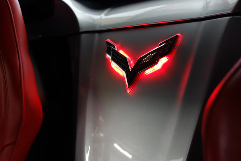 Oracle Corvette C7 Rear Illuminated Emblem - Dual Intensity - Red Light Accessories and Wiring ORACLE Lighting