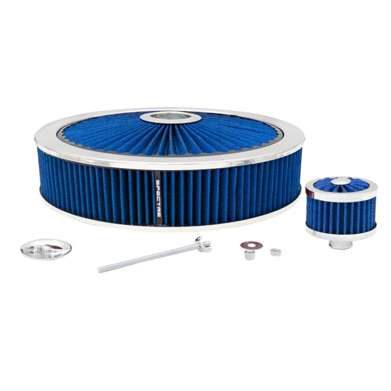 Spectre ExtraFlow Filter Custom Assembly Value Pack 14in. x 3in. - Blue Air Filters - Universal Fit Spectre