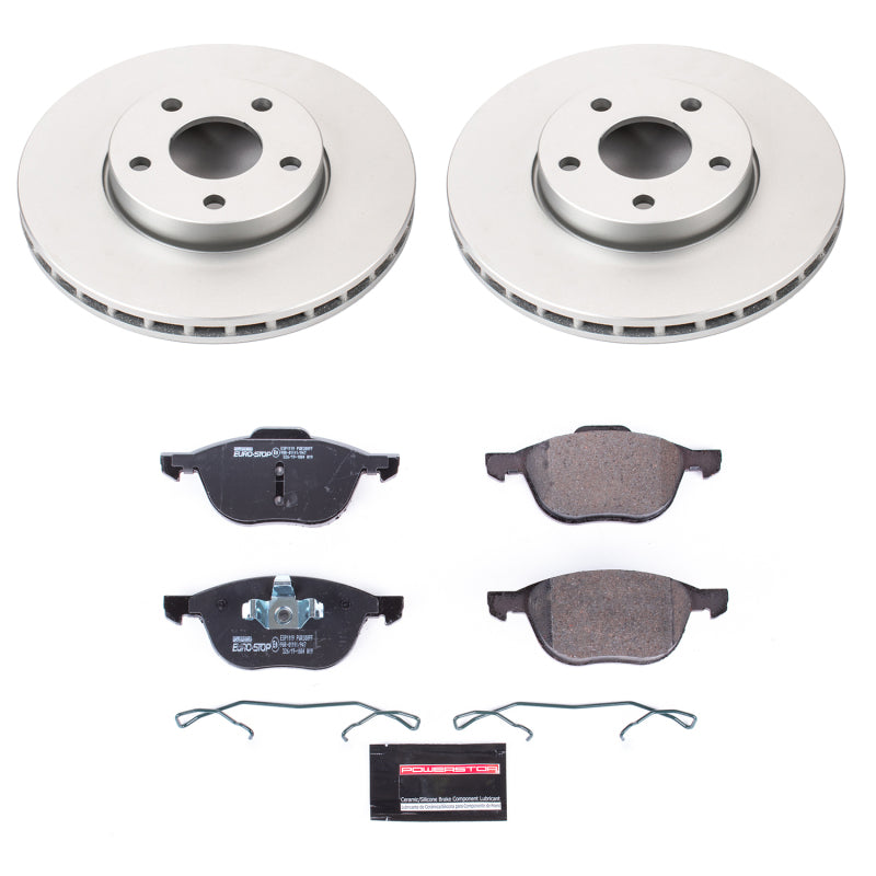 Power Stop 13-18 Ford C-Max Front Euro-Stop Brake Kit Brake Kits - OE PowerStop