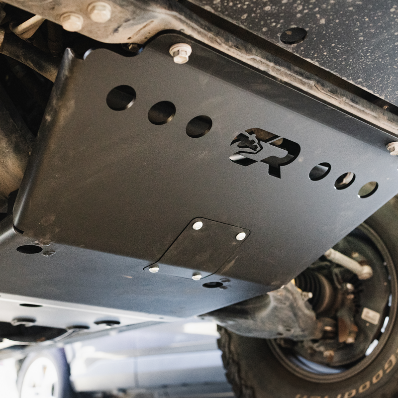 Cali Raised 05-23 Toyota Tacoma Front Skid Plate - Aluminum / Raw Skid Plates Cali Raised LED