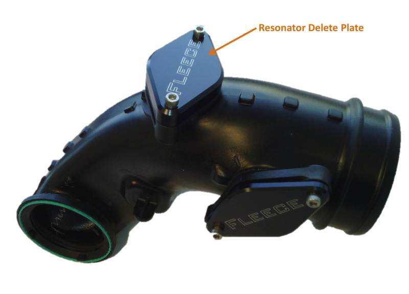 Fleece Performance 11-16 6.6L GM Duramax Resonator Delete Plate Block Off Plates Fleece Performance