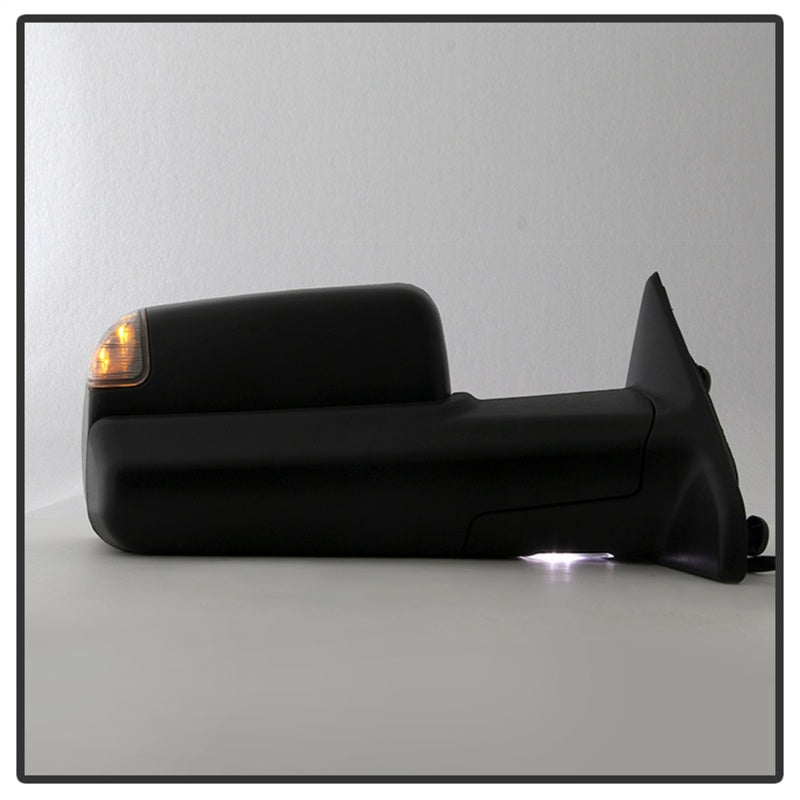 xTune Dodge Ram 1500 09-12 Power Heated Adjust Mirror Black Housing Right MIR-DRAM09S-PWH-R Side Mirrors SPYDER