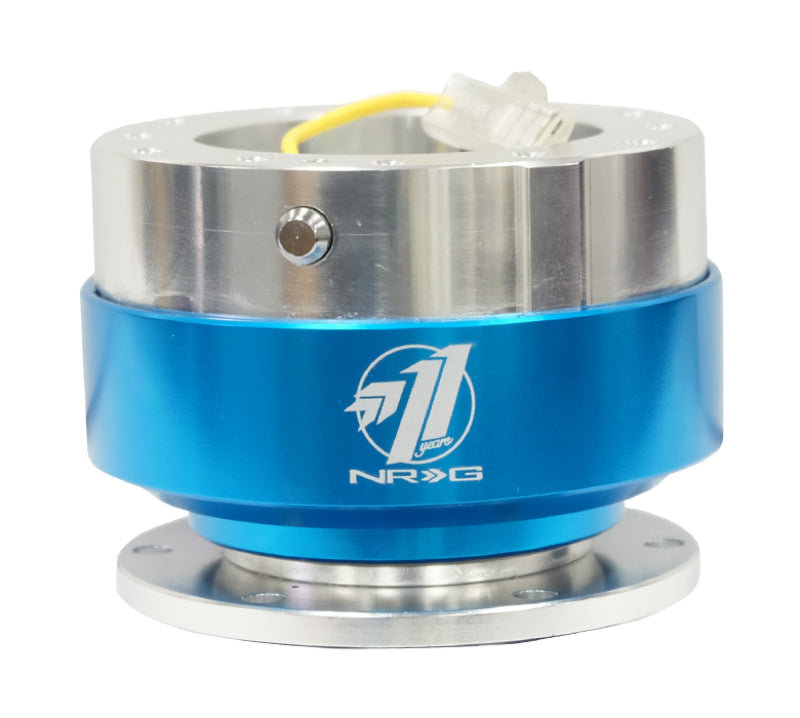 NRG Quick Release - Black Body/ Blue Chrome Ring Quick Release Adapters NRG