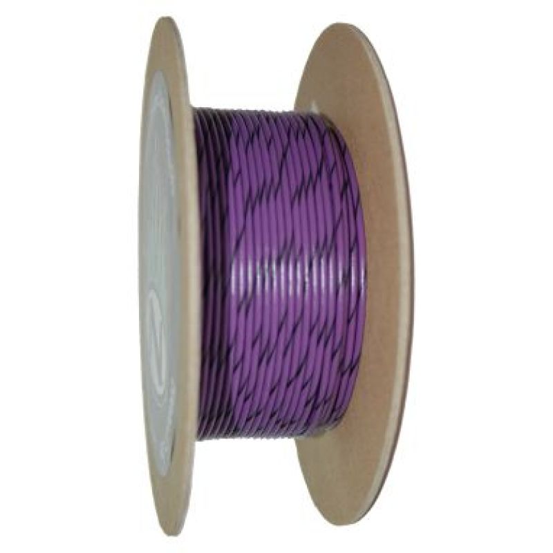 NAMZ OEM Color Primary Wire 100ft. Spool 20g - Violet/Black Stripe Wire Loom NAMZ