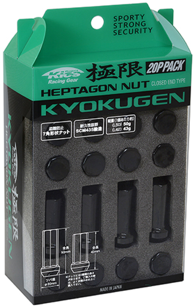 Project Kics Kyokugen 20P Pack - 20 PCS Lug Nuts Project Kics